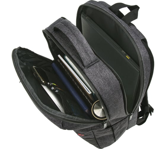 Рюкзак BRAUBERG URBAN Houston с отделением для ноутбука, темно-серый, 45х31х15 см 229895