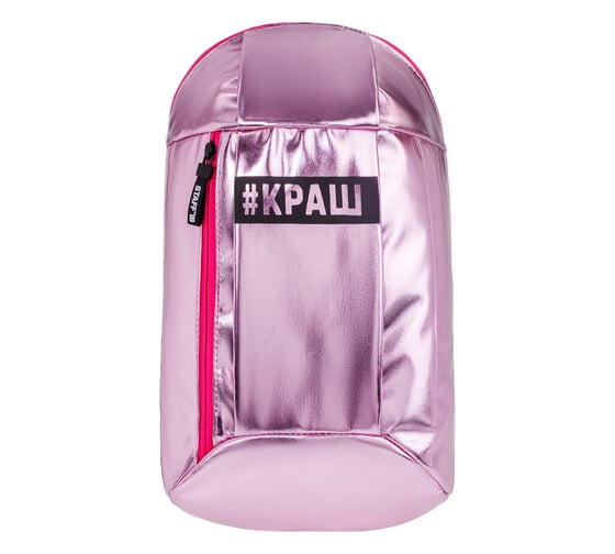 Компактный рюкзак STAFF FASHION AIR, блестящий, КРАШ, розовый, 40х23х11 см 270301