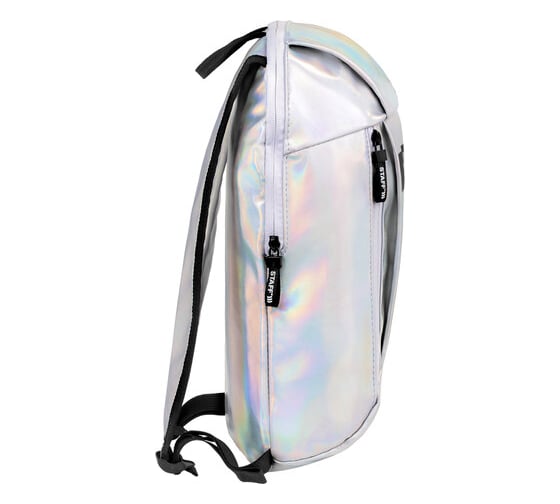 Компактный рюкзак STAFF FASHION AIR, блестящий, ЧИЛ, серебристый, 40х23х11 см 270300