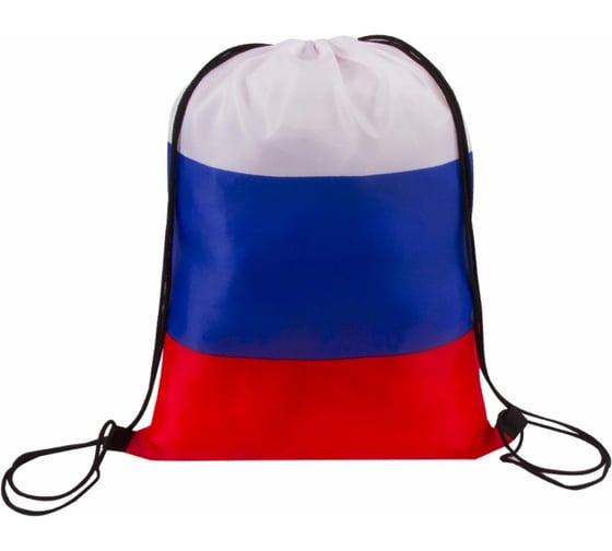 Сумка-мешок на завязках BRAUBERG Триколор РФ, без герба, 32х42 см 228327