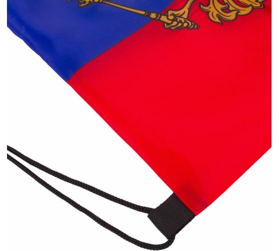 Сумка-мешок на завязках BRAUBERG Триколор РФ, с гербом РФ, 32х42 см 228328