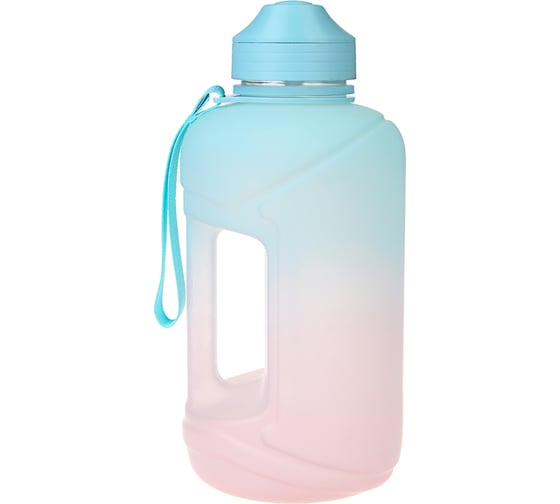 Бутылка спортивная с замком SILAPRO MAX EGGSHELL BLUE-LOTUS ,2 л, PETG 088-047