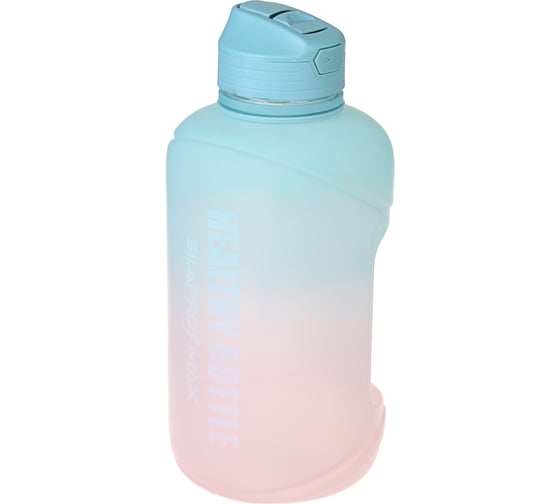 Бутылка спортивная с замком SILAPRO MAX EGGSHELL BLUE-LOTUS ,2 л, PETG 088-047