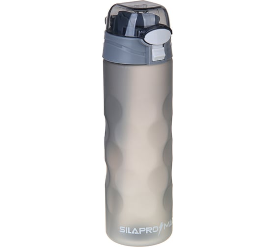 Бутылка спортивная с поильником и замком SILAPRO MAX ULTIMATE GREY, 700 мл, PC 088-035 1
