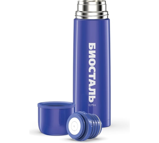 Термос Biostal Flër 0.75 литра, синий NB-750C-B