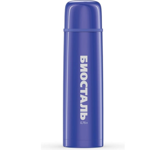 Термос Biostal Flër 0.75 литра, синий NB-750C-B