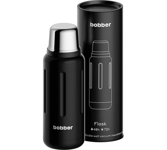 Термос для напитко вакуумный BOBBER тм 1 л Flask-1000 Black Coffee 1