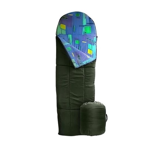 Спальный мешок Фирма АИВ TRANSFORM 75х240 см, 2 слоя, зеленый 1