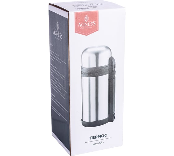 Термос с широким горлом Agness 1200 мл 910-053