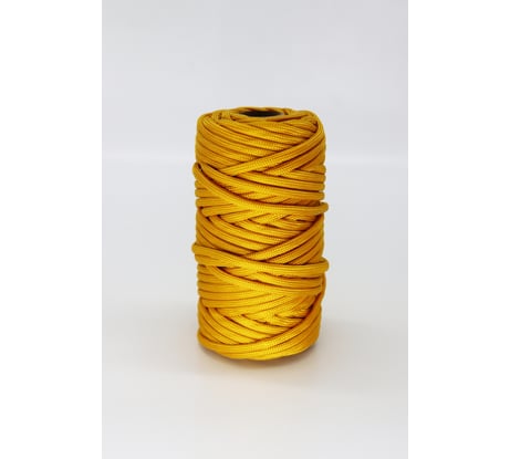 Шнур паракорд полиамидный truEnergy 4 мм, с сердечником, "9 нитей", золотой, бобина 30 м 12752