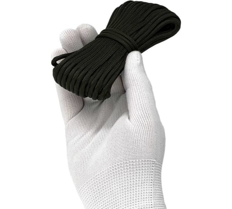 Шнур паракорд полиамидный truEnergy 4 мм, с сердечником, "9 нитей", хаки, моток 10 м 12749