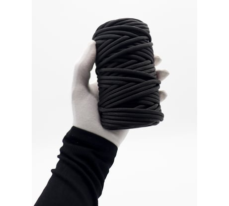 Шнур паракорд полиамидный truEnergy 4 мм, с сердечником, "9 нитей", черный, бобина 30 м 12762