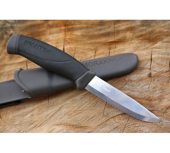 Нож Morakniv Companion Anthracite, нержавеющая сталь, черный 13165