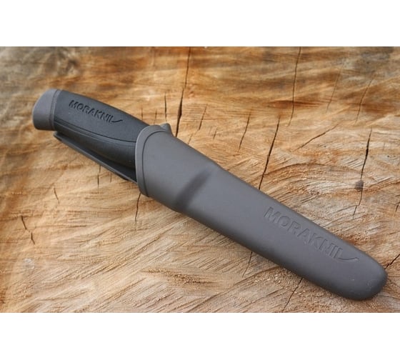 Нож Morakniv Companion Anthracite, нержавеющая сталь, черный 13165