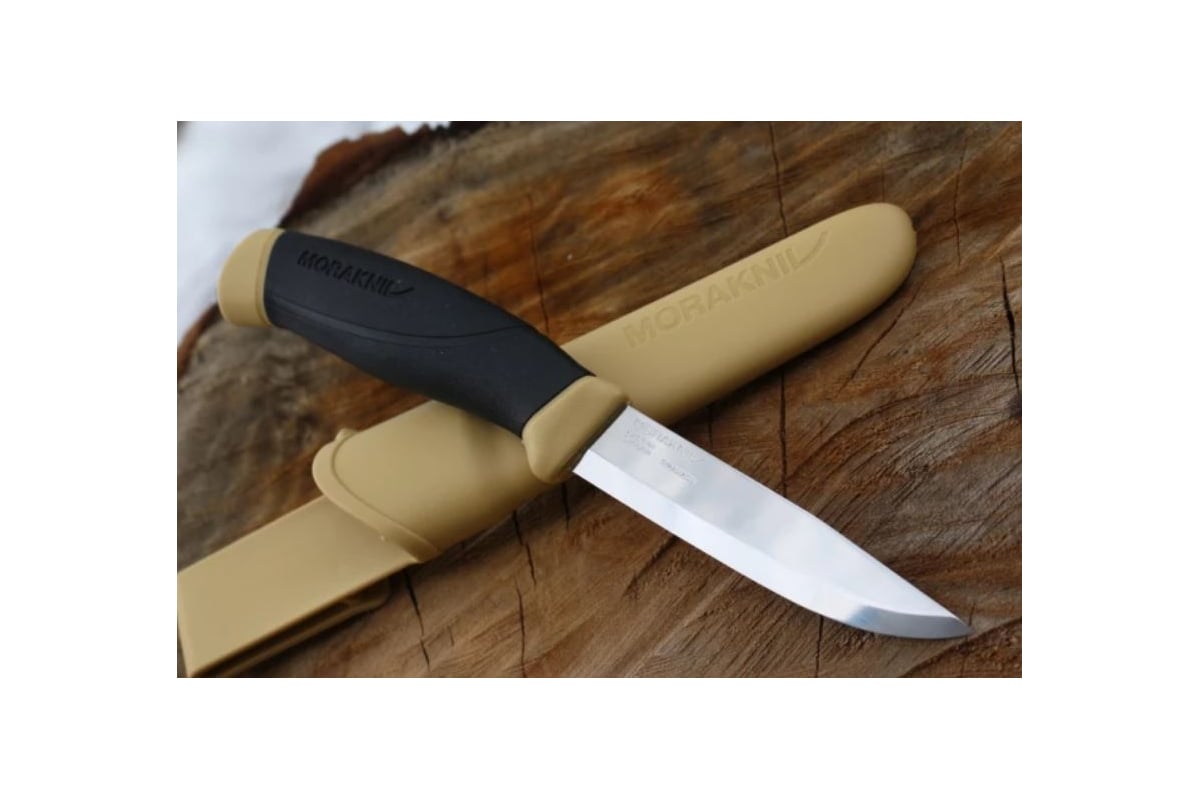 Нож Morakniv Companion Desert, нержавеющая сталь, бежевый 13166 - выгодная  цена, отзывы, характеристики, фото - купить в Москве и РФ