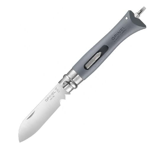 Нож Opinel №09 DIY, сменные биты, серый 001792