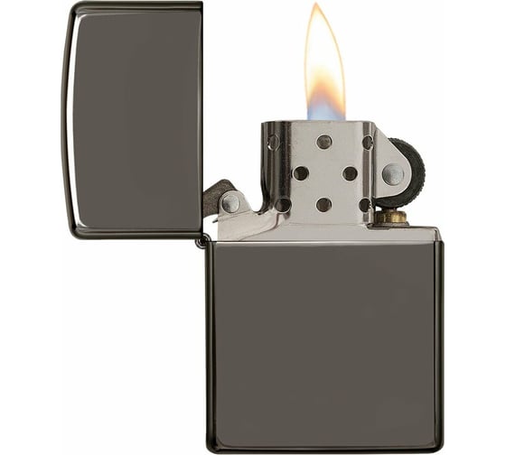 Подарочный набор Zippo: ветроустойчивая зажигалка Black Ice + вставной блок 29789