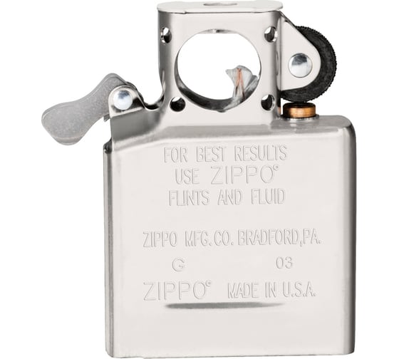 Подарочный набор Zippo: ветроустойчивая зажигалка Black Ice + вставной блок 29789