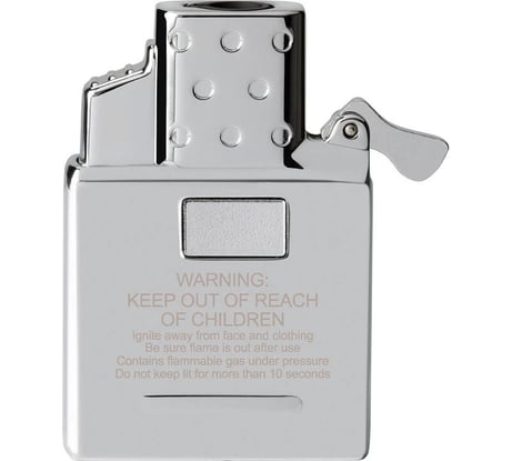 Газовый вставной блок для широкой зажигалки Zippo двойное пламя, нержавеющая сталь 65827