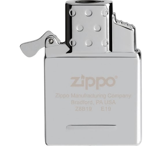Газовый вставной блок для широкой зажигалки Zippo одинарное пламя, нержавеющая сталь 65826