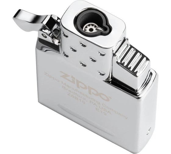 Газовый вставной блок для широкой зажигалки Zippo одинарное пламя, нержавеющая сталь 65826