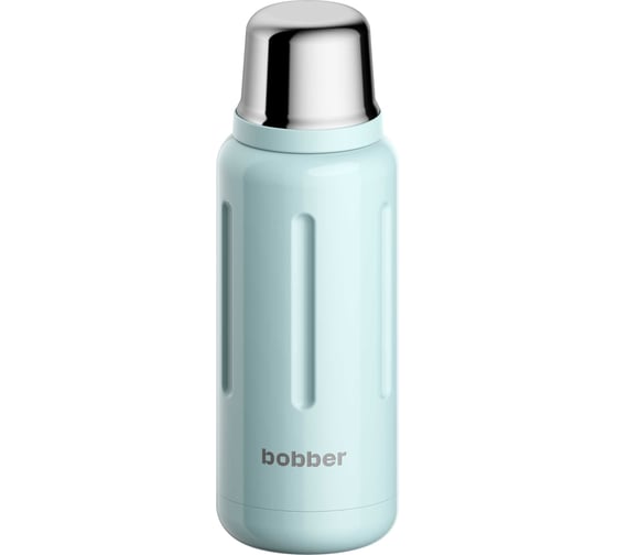 Термос для напитков BOBBER 1 л. с наливными каналами Flask-1000 Light Blue swg