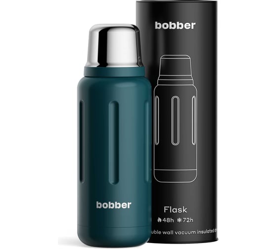 Термос для напитков BOBBER Flask-1000 1 л. с наливными каналами Deep Teal swg 1