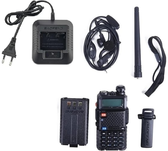 Радиостанция Baofeng UV-5R черный 450