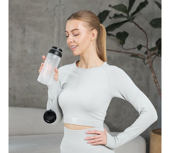 Спортивная бутылка для воды UNIXFIT Standart, 600 мл, черный BTL600BL