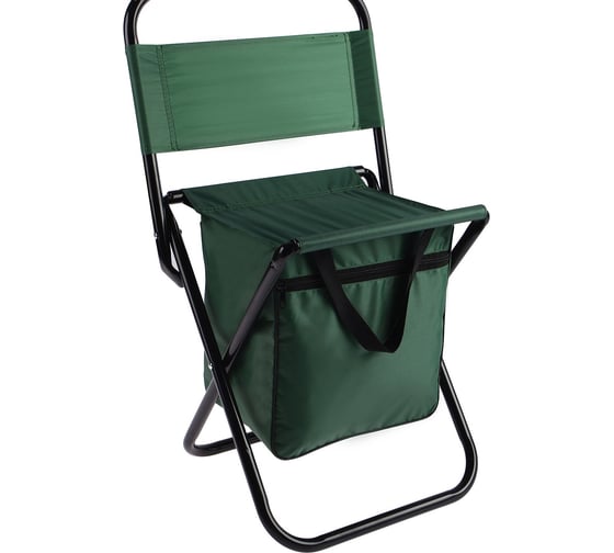 Туристический стул с сумкой Maclay 35x26x60 см, до 60 кг, цвет зеленый 488612