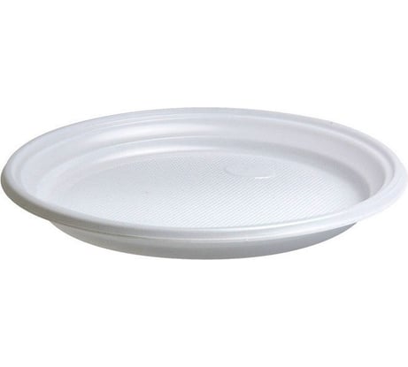 Десертная пластиковая тарелка EUROHOUSE, 5 шт, d 170 мм, белая 13487