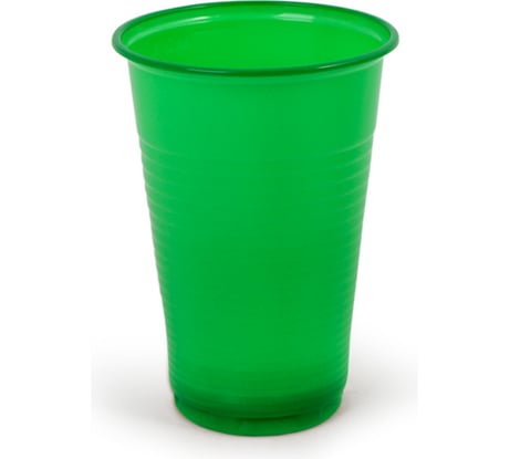 Одноразовый стакан EUROHOUSE 10 шт, 200 мл, зеленый, 13482