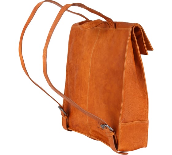 Рюкзак-сумка Klondike DIGGER Mara, натуральная кожа, цвета коньяк, 32.5x36.5x11 см KD1070-04