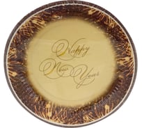 Бумажная тарелка PAPSTAR D230 мм, с дизайном HAPPY NEW YEAR 1/50/500 PS-85409
