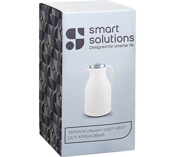 Термокувшин Smart Solutions Keep Heat, 1.5 л, кремовый SS0000240