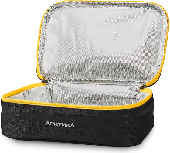 Ланч-сумка с контейнером и приборами Арктика 2 л, чёрная 020-2000-1-BK