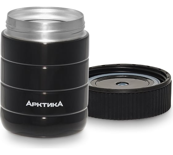 Вакуумный бытовой термос для еды Арктика 0.48 л, чёрный 307-480-BK