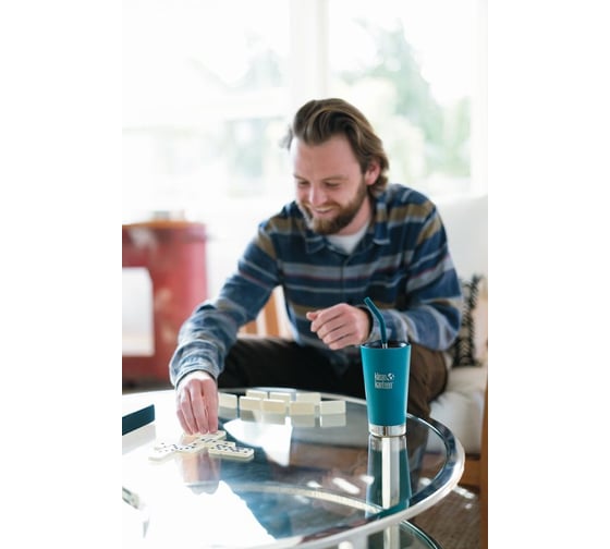 Термостакан Klean Kanteen Tumbler 16oz, 473 мл, с трубочкой Emerald Bay 1005728