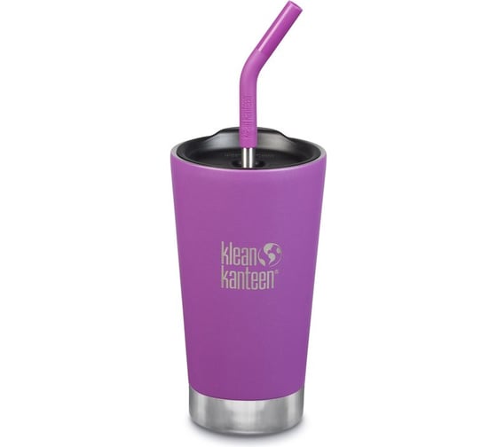 Термостакан Klean Kanteen Tumbler 16oz, 473 мл, с трубочкой Berry Bright 1005729