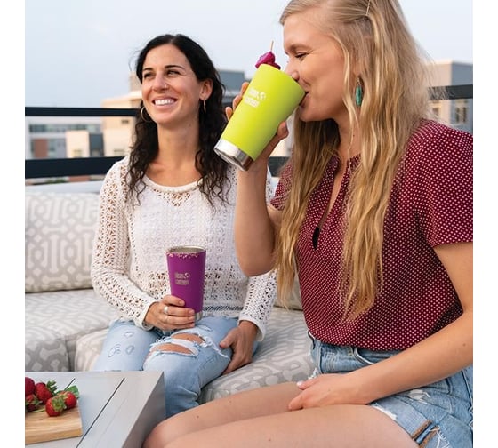Термостакан Klean Kanteen Tumbler 16oz, 473 мл, с трубочкой Juicy Pear 1005727