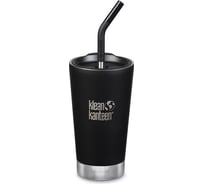 Термостакан Klean Kanteen Tumbler 16oz, 473 мл, с трубочкой Shale Black 1005726