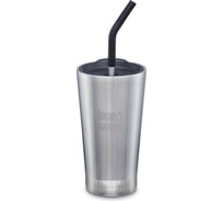 Термостакан Klean Kanteen Tumbler 16oz, 473 мл, с трубочкой Brushed Stainless 1005725