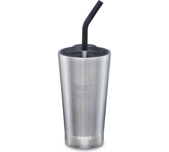 Термостакан Klean Kanteen Tumbler 16oz, 473 мл, с трубочкой Brushed Stainless 1005725