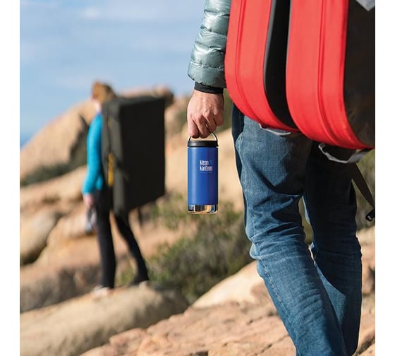 Термокружка Klean Kanteen TKWide Cafe Cap 12oz, 355 мл, Brushed Stainless 1005737