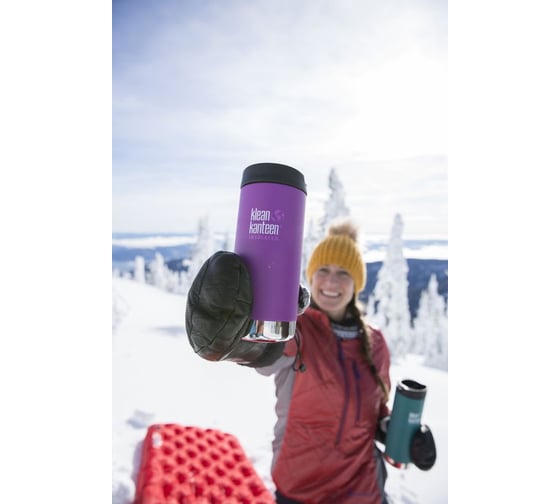 Термокружка Klean Kanteen TKWide Cafe Cap 12oz, 355 мл, Brushed Stainless 1005737