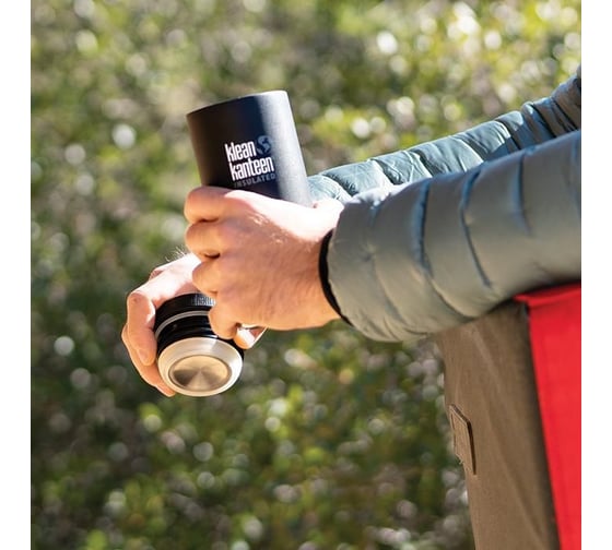 Термокружка Klean Kanteen TKWide Loop Cap 12oz, 355 мл, Brushed Stainless 1005736