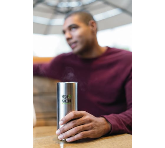 Термокружка Klean Kanteen TKWide Loop Cap 16oz, 473 мл, Brushed Stainless 1005745