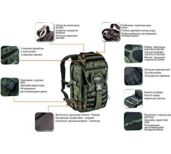 Рюкзак для инструмента NEO Tools  22 кармана 84-321