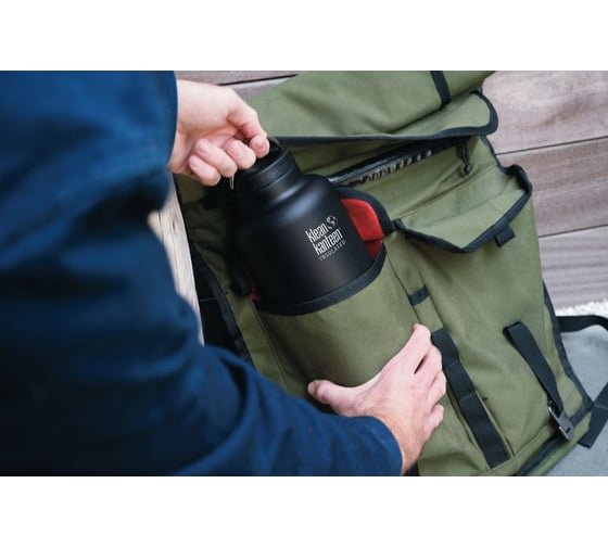 Термобутылка Klean Kanteen TKWide Loop Cap 64oz, 1900 мл, Brushed Stainless 1005767
