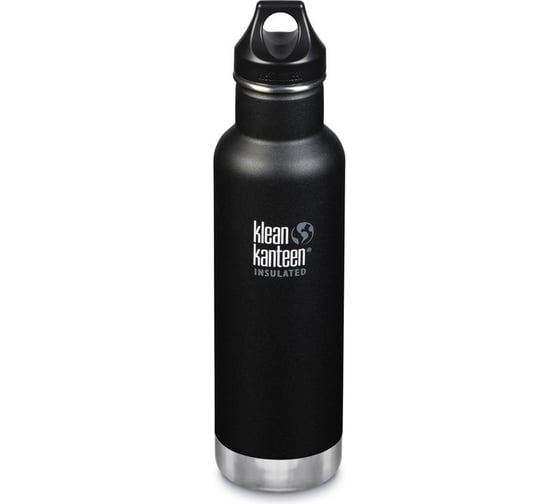 Термобутылка Klean Kanteen Classic Loop 20oz, 592 мл, Shale Black 1003199 1